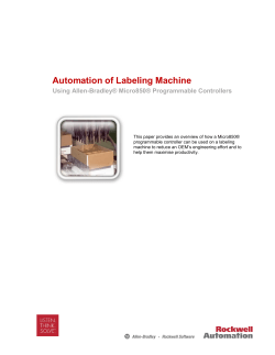 Automation of Labeling Machine - Literature Library