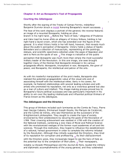 Art as Bonaparte`s Tool of Propaganda - Gutenberg