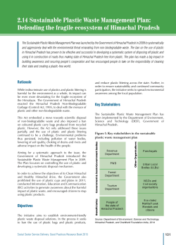 2.14 Sustainable Plastic Waste Management Plan: Defending the