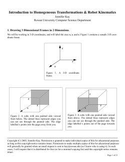 Homogeneous Transformations
