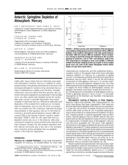 Antarctic Springtime Depletion of Atmospheric Mercury