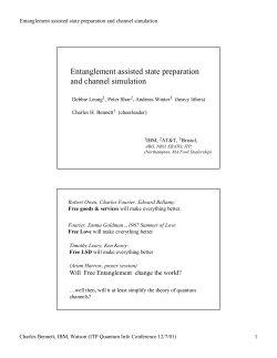 Entanglement assisted state preparation and channel