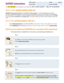 How to Prepare for your Colonoscopy with SUPREP