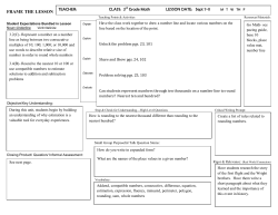 frame the lesson - trinitybasin.net