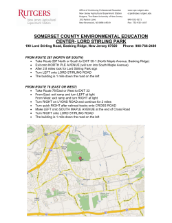 Directions to Somerset County Environmental
