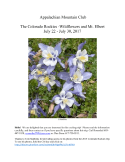 Appalachian Mountain Club The Colorado Rockies