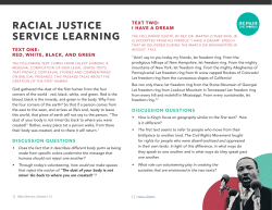 racial justice service learning