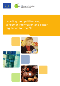 Labelling: competitiveness, consumer information and better