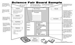 Science Fair Project Display Sample (with Spanish Translation