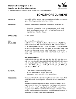 Longshore Current - New Jersey Sea Grant Consortium