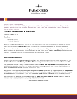Paradores de Turismo - Spanish Racecourses in Andalusia
