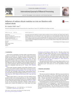 Influence of sodium silicate modulus on iron ore flotation with