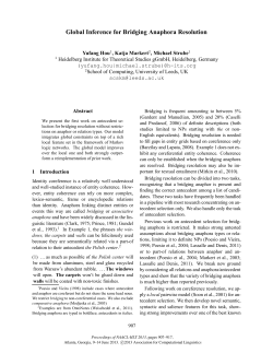 Global Inference for Bridging Anaphora Resolution