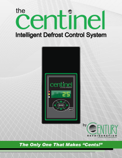 Centinel&trade; Intelligent Defrost Control System Brochure