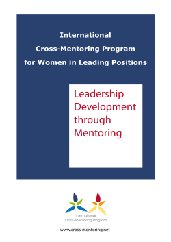 International Cross-Mentoring Program For Women In Leading