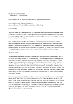 Rwanda: Resolve the main contradictions of the company