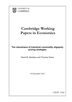 cwpe1540 - Faculty of Economics