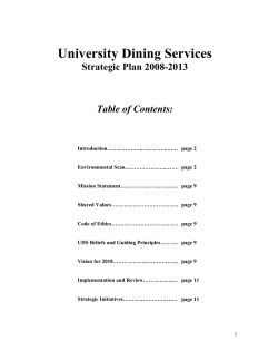 The Strategic Plan of - University of Montana