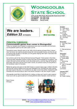 newsletter-20-10-2016 - Woongoolba State School