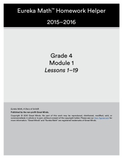 Grade 4 - Module 1