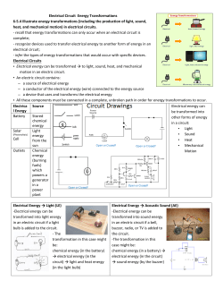 Electrical Energy Transformation