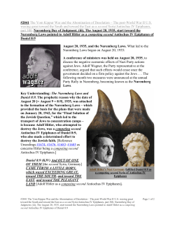 #2041 The Yom Kippur War and the Abomination of Desolation