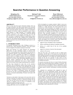 Searcher Performance in Question Answering