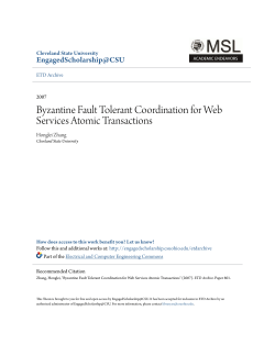 Byzantine Fault Tolerant Coordination for Web Services Atomic