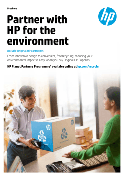Partner with HP for the environment