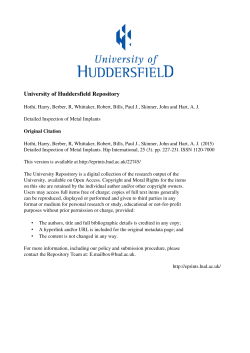 - University of Huddersfield Repository