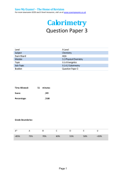 Calorimetry QP 3