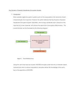 Key Dynamic Character Substitution Encryption