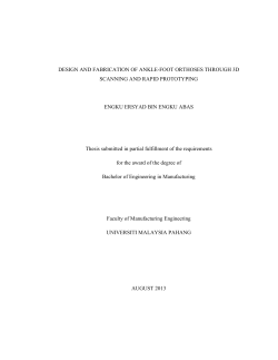 DESIGN AND FABRICATION OF ANKLE