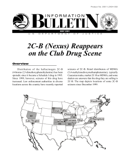 2C-B (Nexus) Reappears on the Club Drug Scene