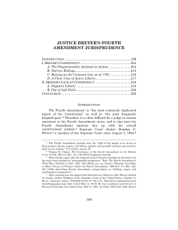 justice breyer`s fourth amendment jurisprudence