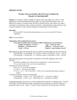 How Do You Calculate the Density of a Bowling Ball?