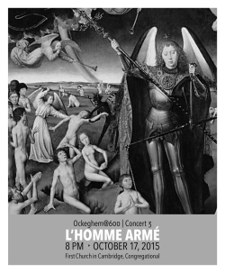 program book - Blue Heron Renaissance Choir