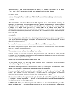Determination of the Total Emissivity of a Mixture of Gases
