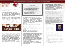 30th October - Corowa Baptist Church