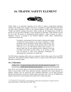 16. TRAFFIC SAFETY ELEMENT