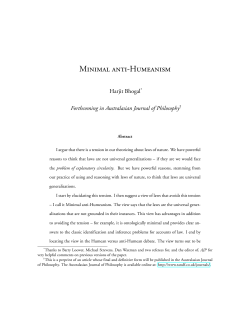 Minimal anti-Humeanism