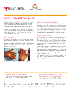 Dactilyitis - University Hospitals