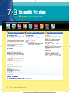 Scientific Notation