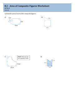 8.2 -‐ Area of Composite Figures Worksheet