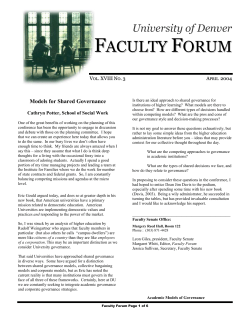 April 2004 - University of Denver