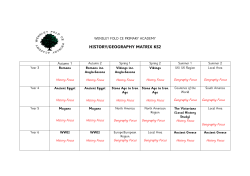 KS2 History Geography Curriculum Matrix