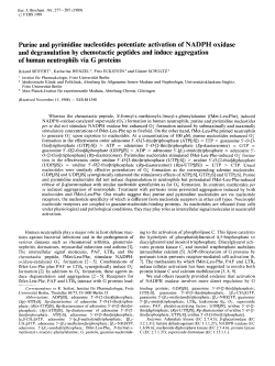 Purine and pyrimidine nucleotides potentiate activation of NADPH