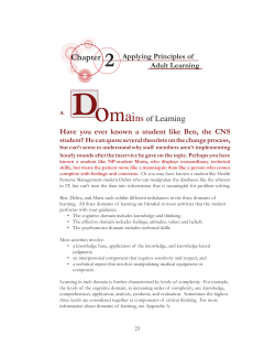 Applying Principles of Adult Learning