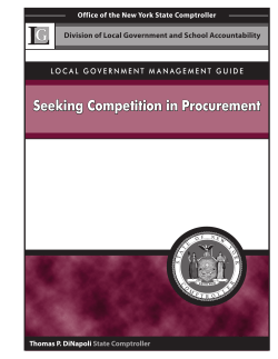 Seeking Competition in Procurement