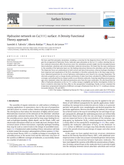 Hydrazine network on Cu(111) surface: A Density